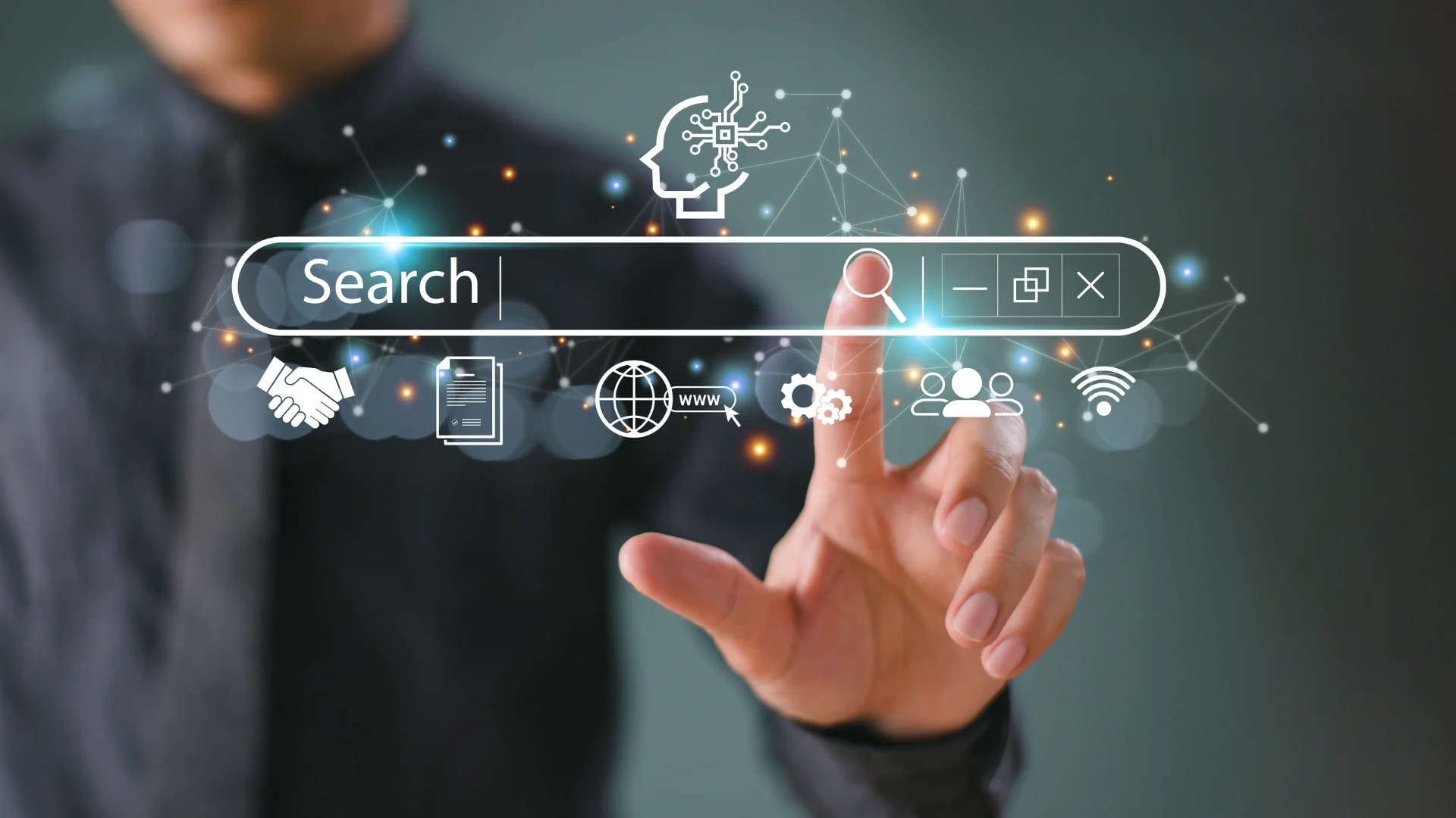 AI search visibility and GEO search interface